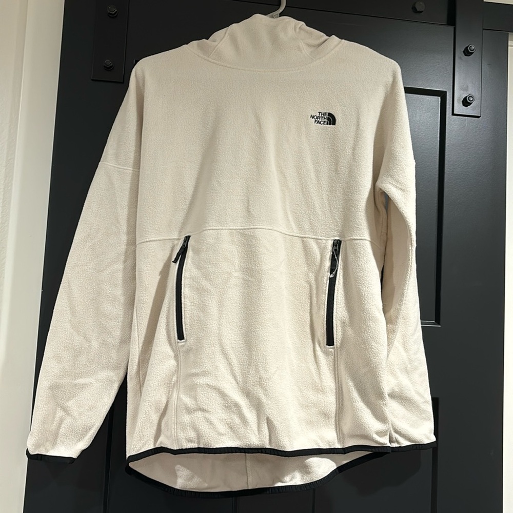 White hoodie by north face